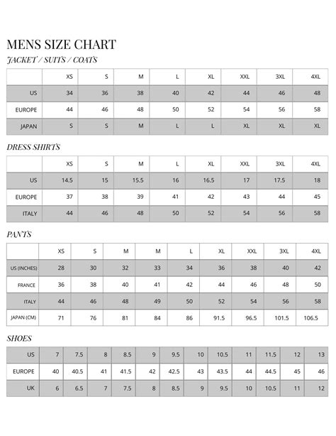 dior size chart men's clothing|is dior italian sizing.